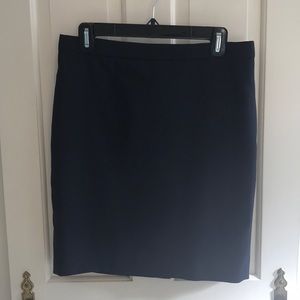 J. Crew navy pencil skirt
